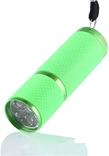 Meitawilltion 9 LED Small Glow Nail Lamp,Mini UV Nail Dryer for Gel Nails Polish,Portable Flashlight for Nail Art Pink