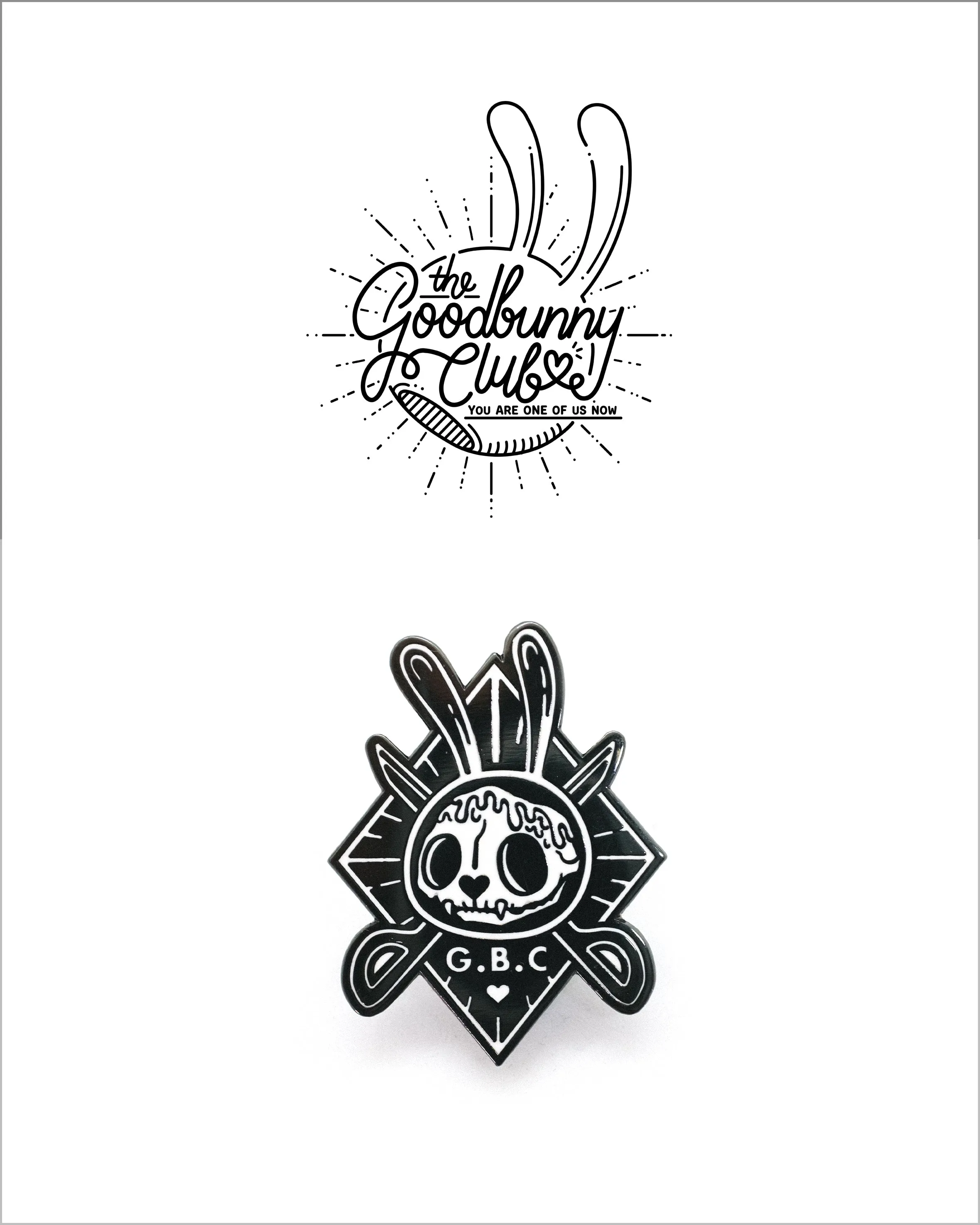Melting Skull Pin