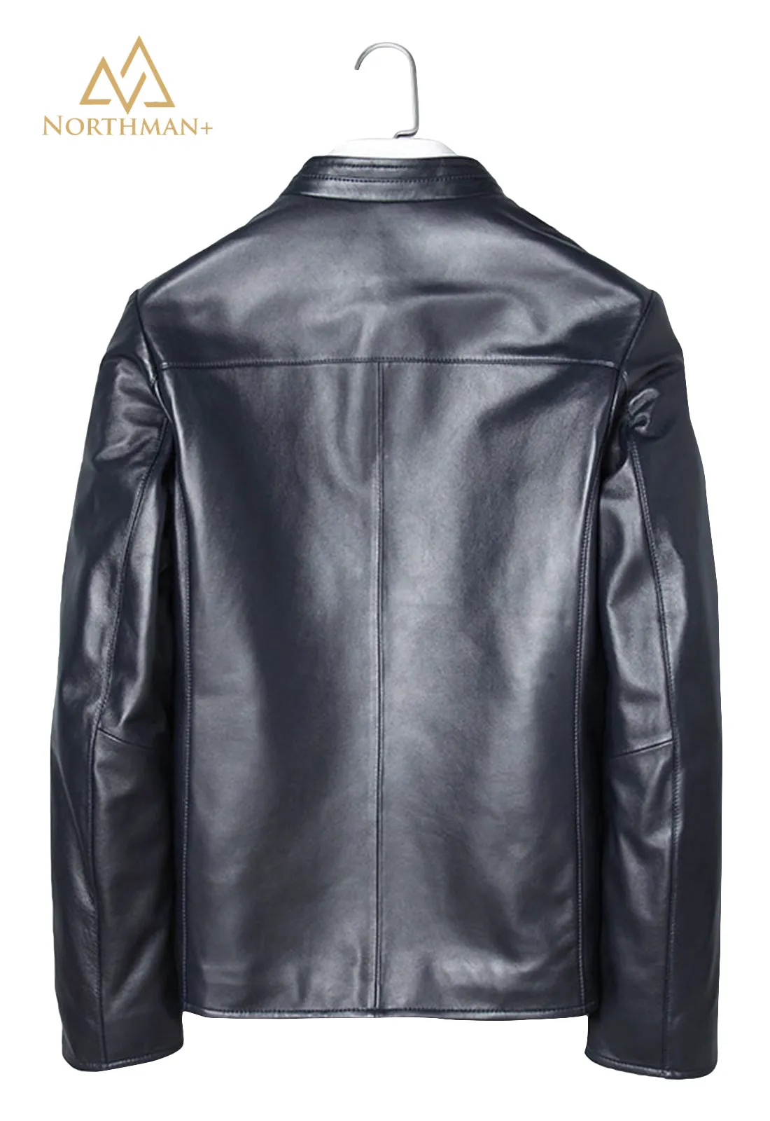 Men's Slim Fit Leather Jacket : Maestro