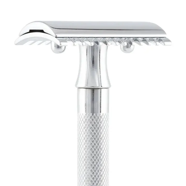 Merkur 15c Double Edge Safety Razor, Open Tooth Comb, Chrome