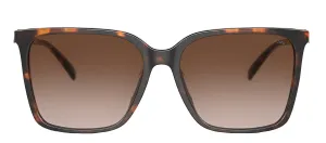 Michael Kors CANBERRA MK 2197U 300613 Square Plastic Tortoise Sunglasses with Brown Gradient Lens