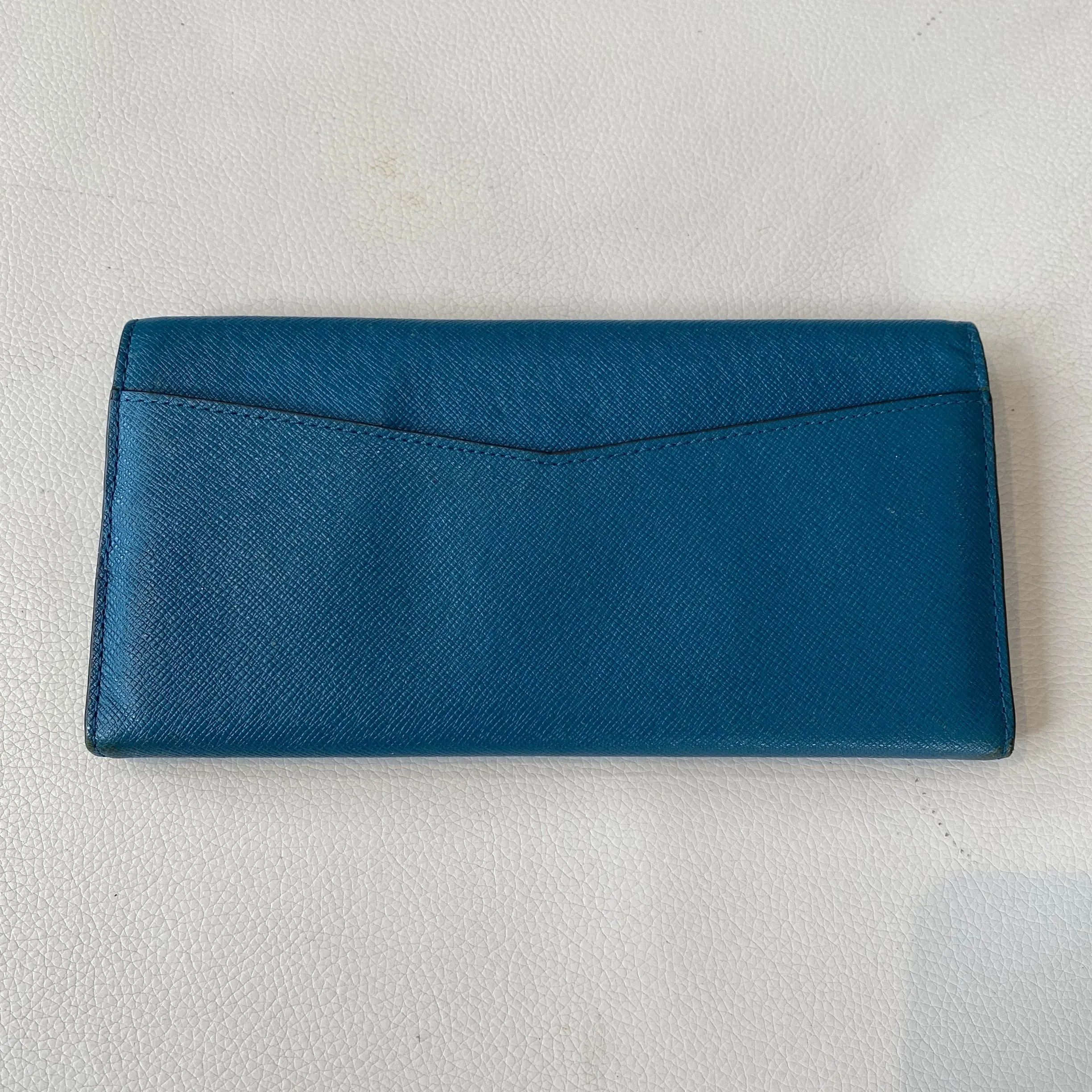 MICHAEL KORS Teal/Blue Leather Wallet
