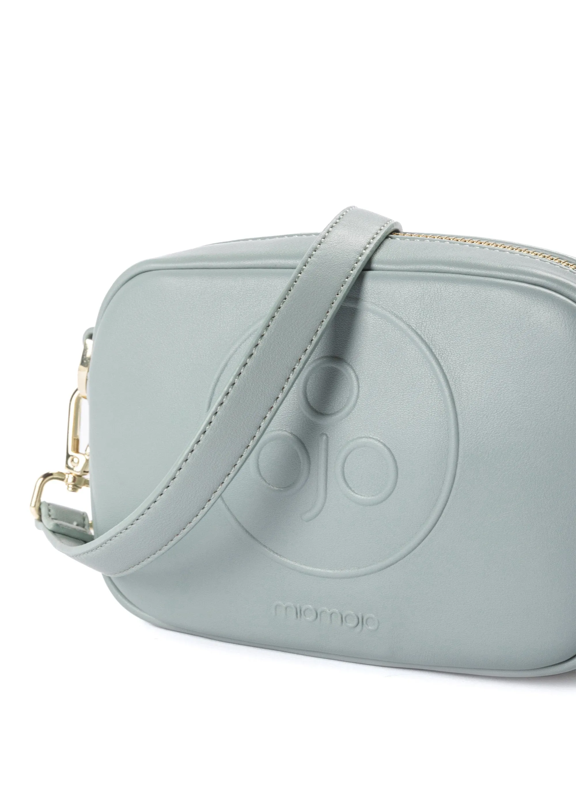 Mimi Mini Recycled Vegan Leather Crossbody Bag | Blue