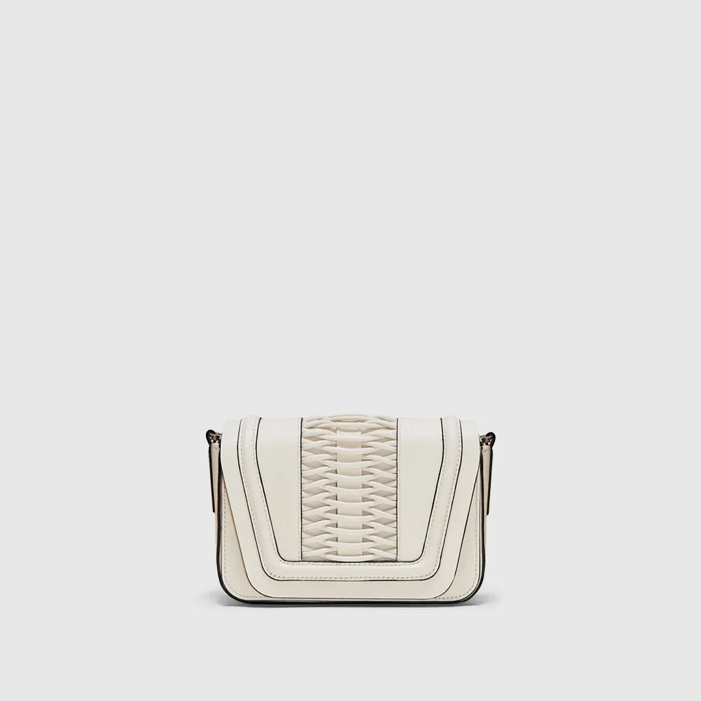Mini Eugenia braided off white crossbody