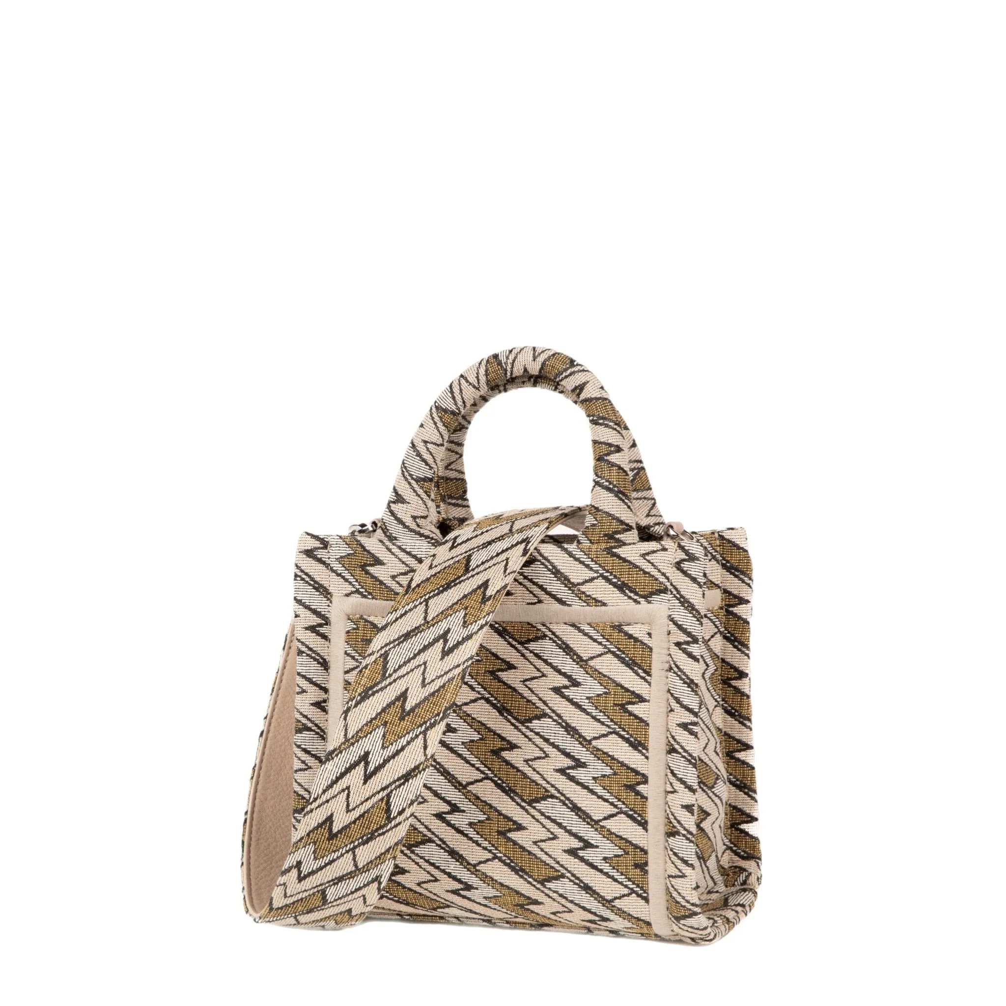 Mini Grazia PWR Jacquard Bag | Beige