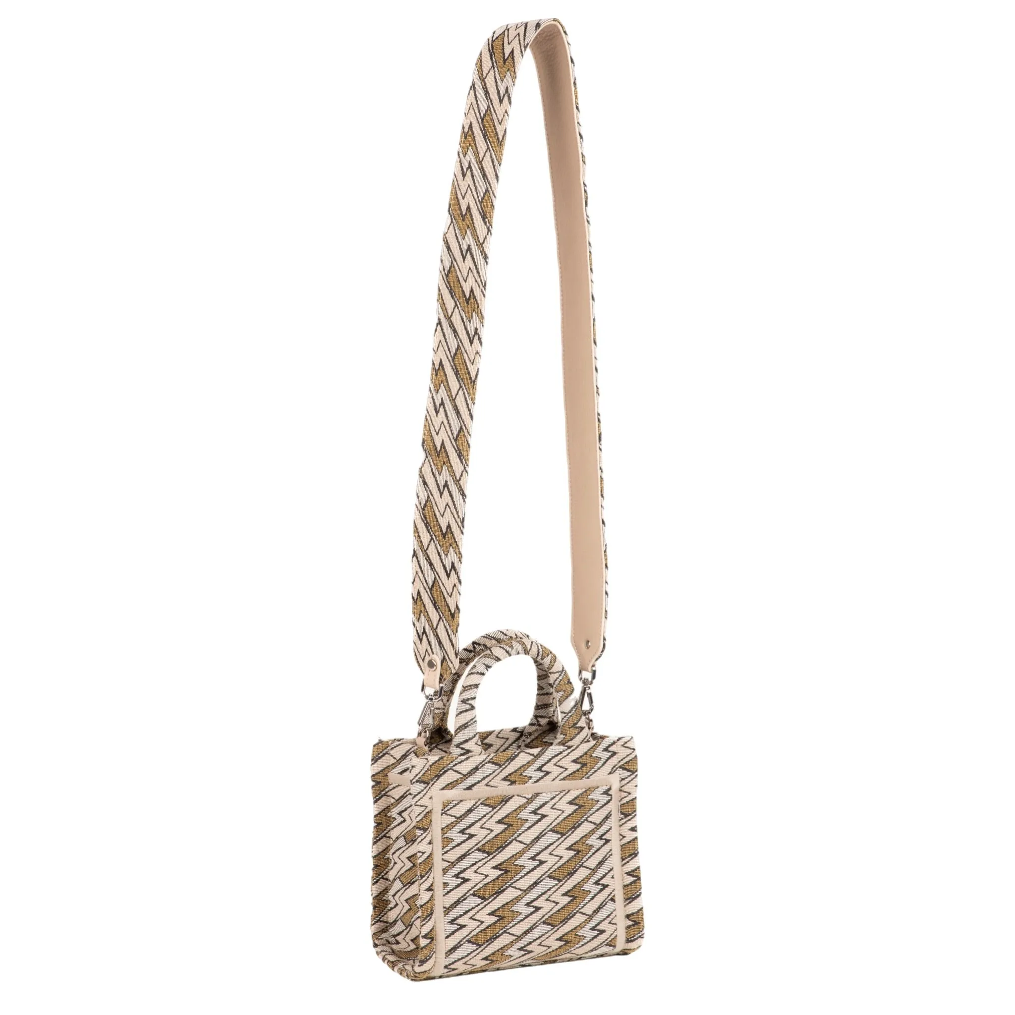 Mini Grazia PWR Jacquard Bag | Beige