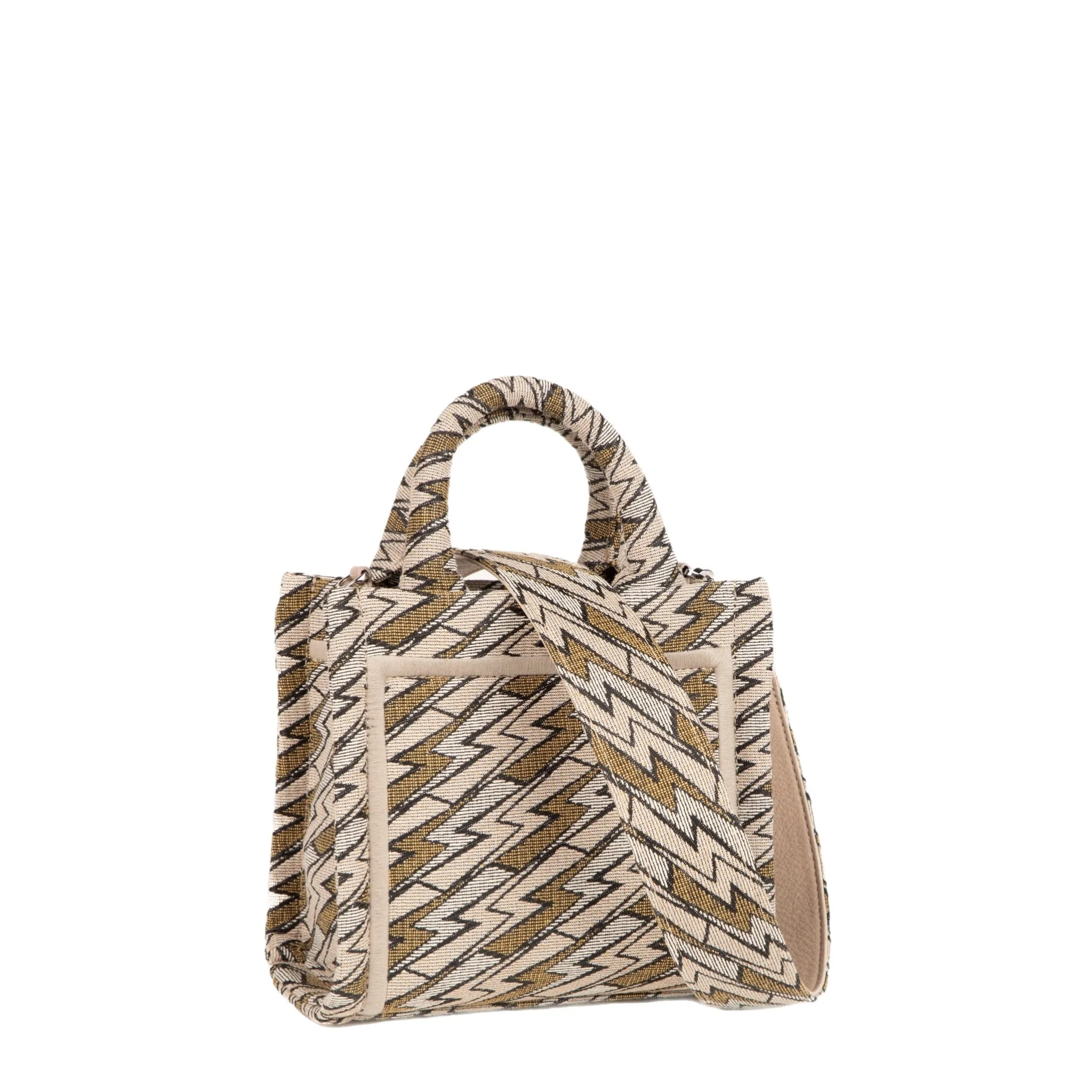 Mini Grazia PWR Jacquard Bag | Beige