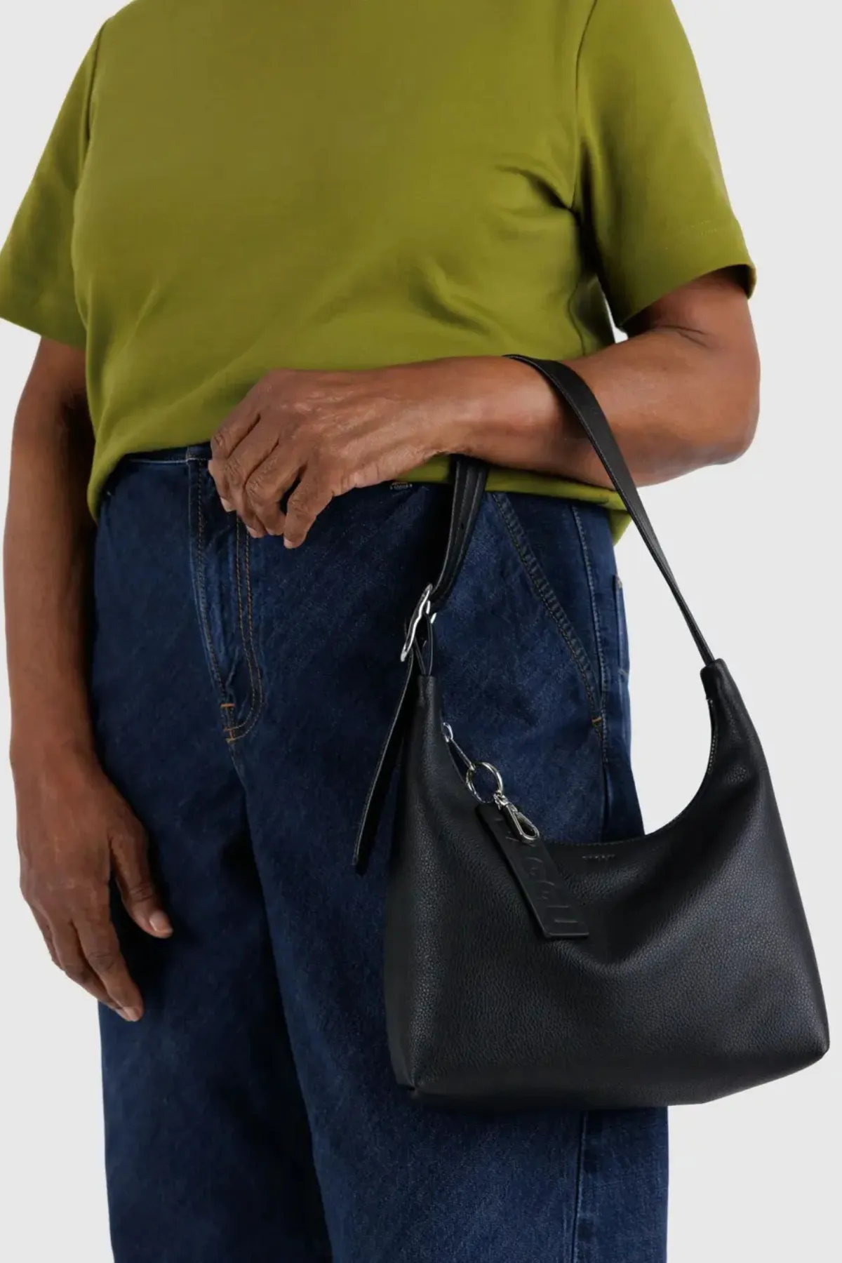 Mini Recycled Leather Shoulder Bag