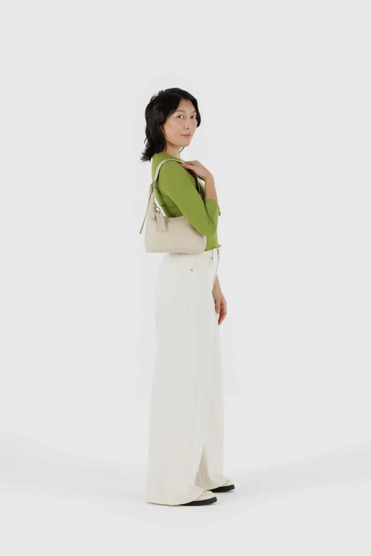 Mini Recycled Leather Shoulder Bag