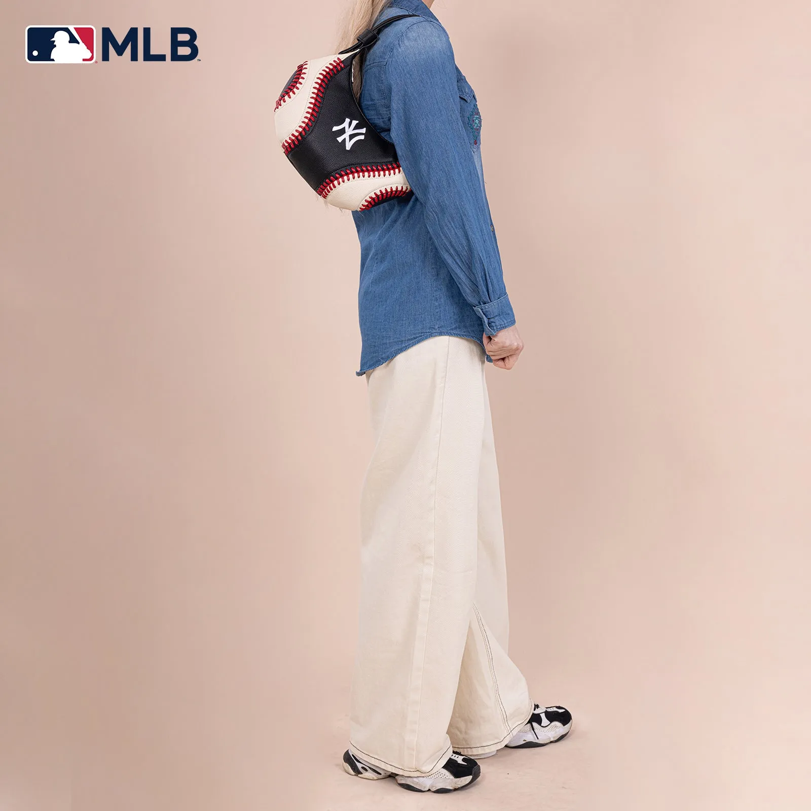 MLB-NY101  MLB New York Yankees Team Hobo Bag/Shoulder Bag