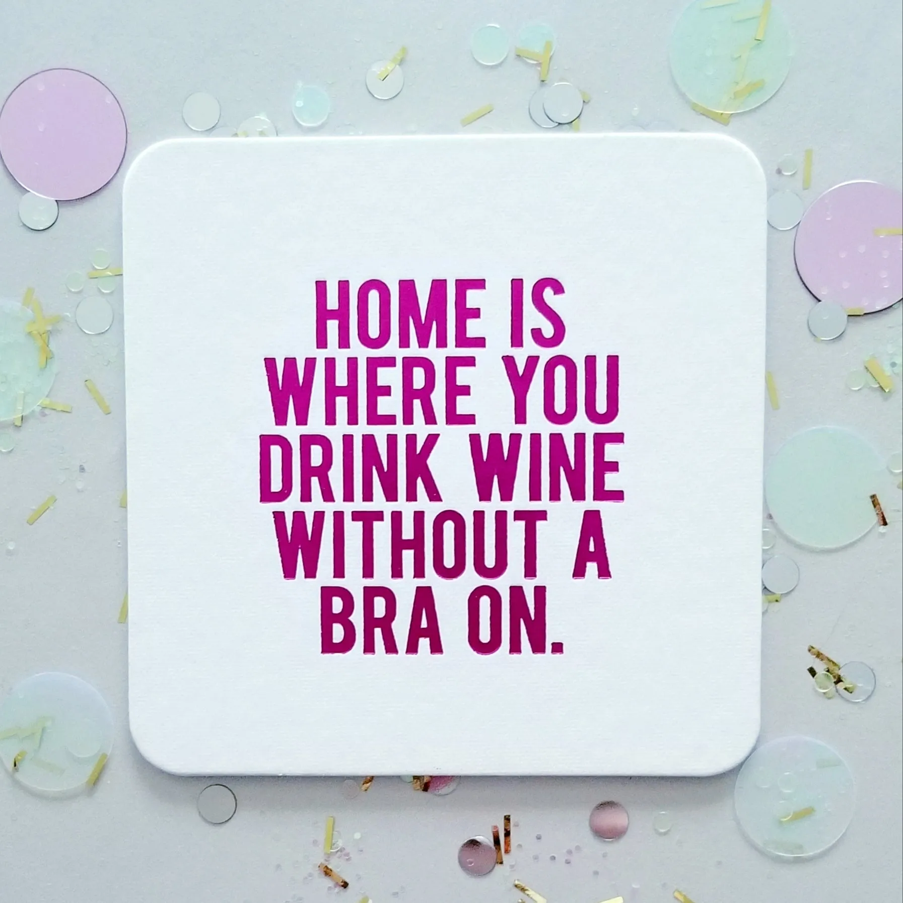 Mom Mix (For Mother's Day) - 8 Assorted Funny Wine Coasters   Gift Bag