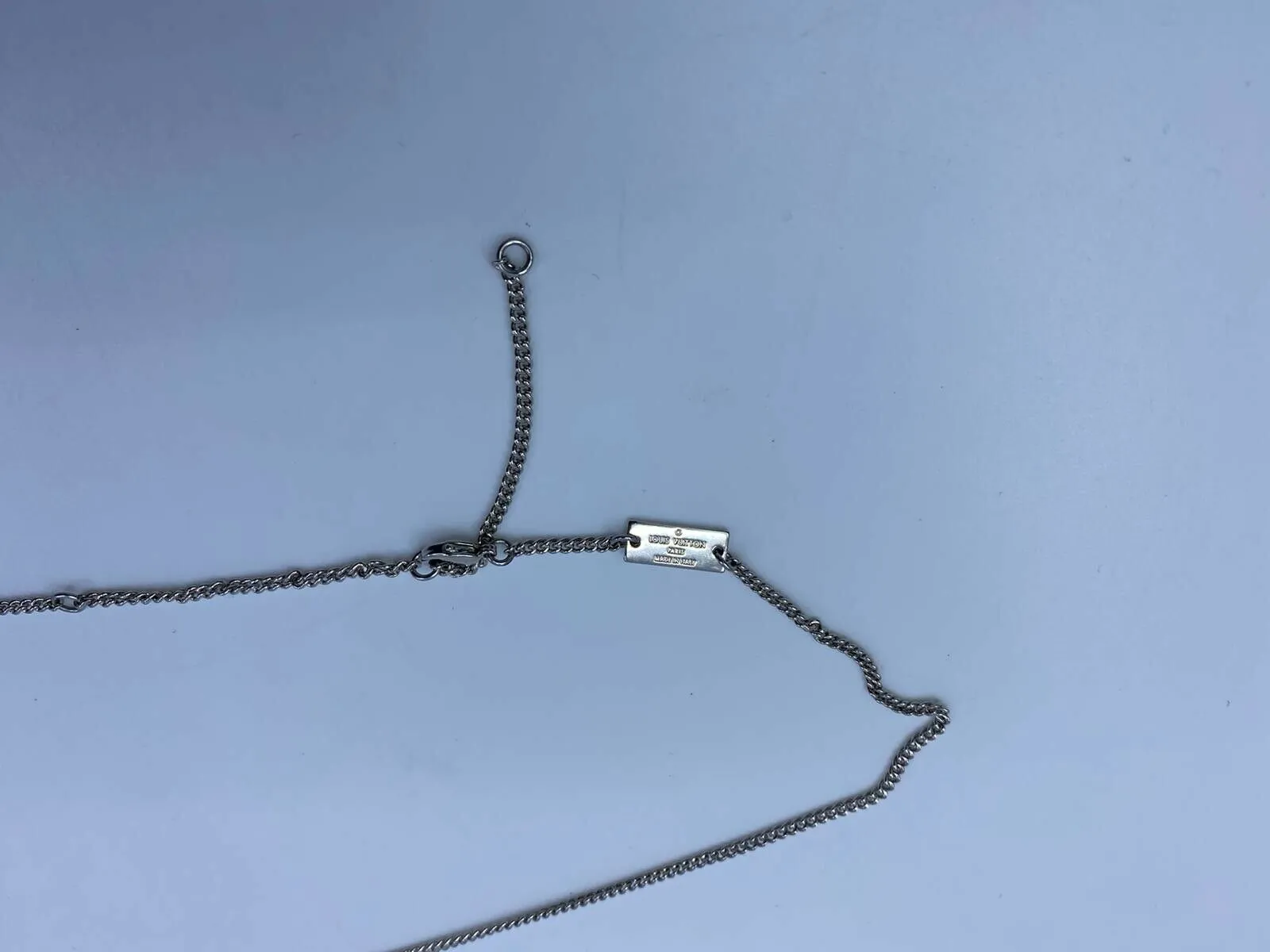Monogram Locket Necklace Dog Tag