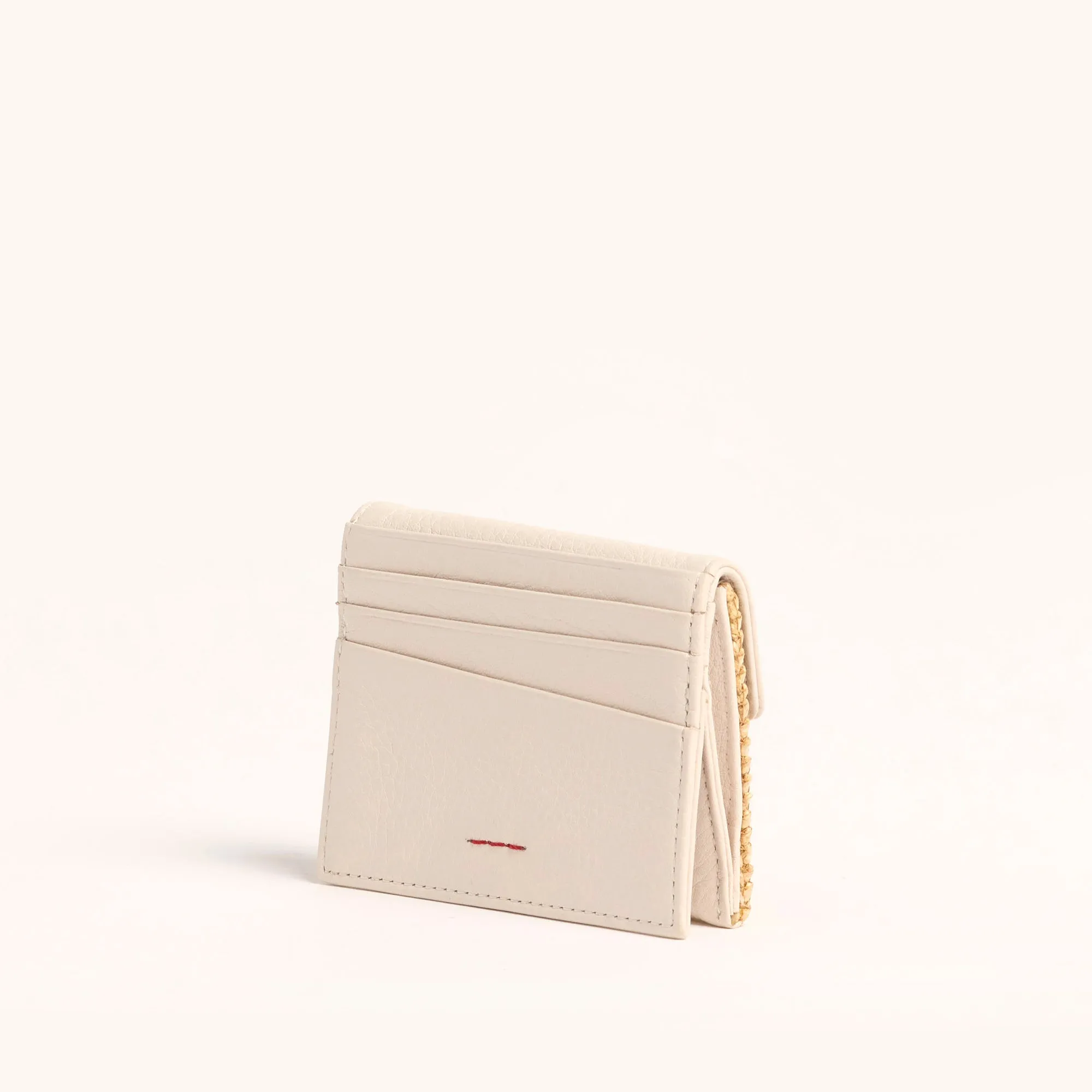 Montana Pocket | Calla Lily White Raffia/Brushed Gold