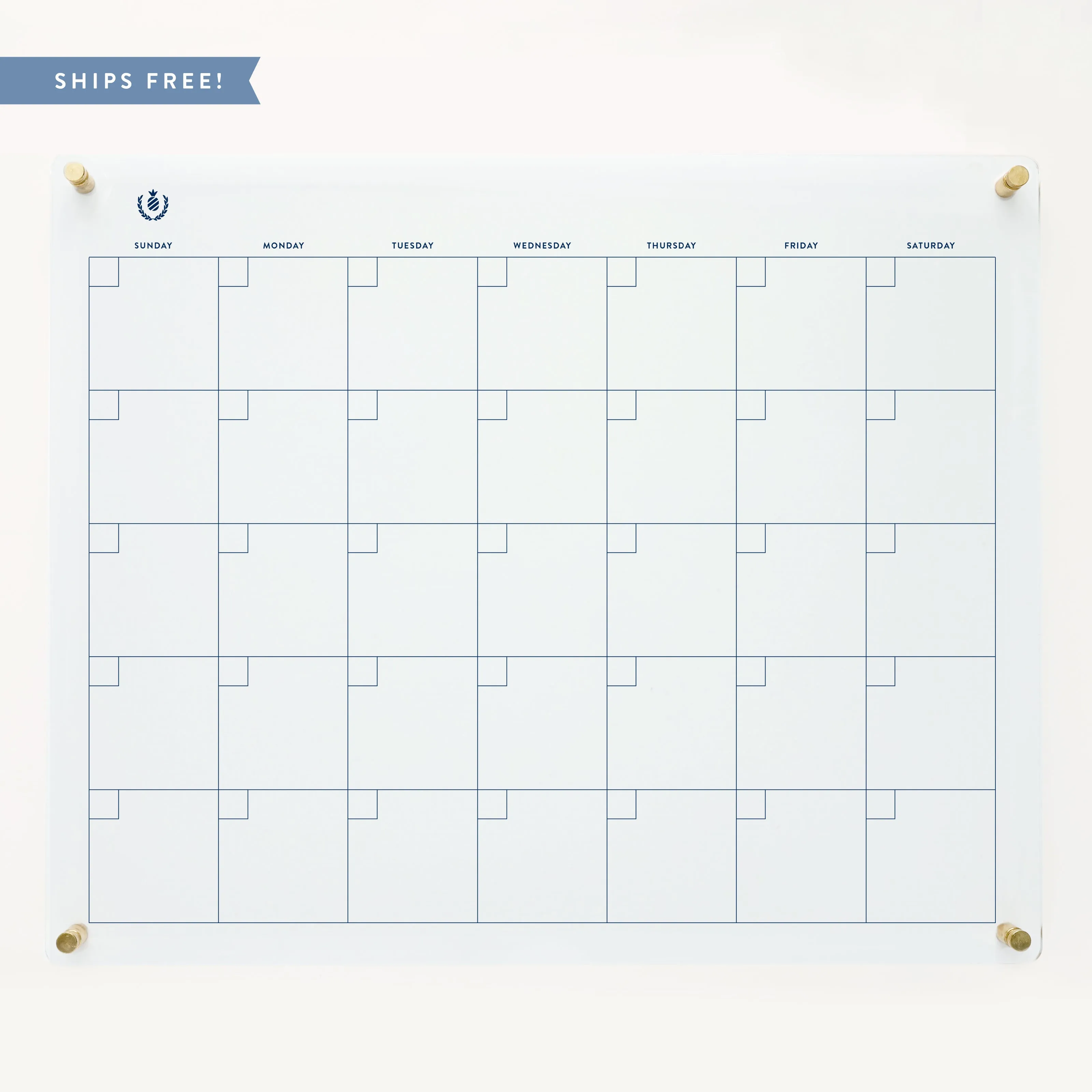 Monthly Acrylic Wall Calendar