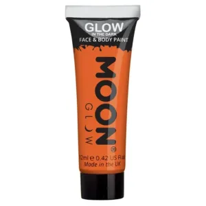 Moon Glow Glow In The Drak Face Paint, Orange