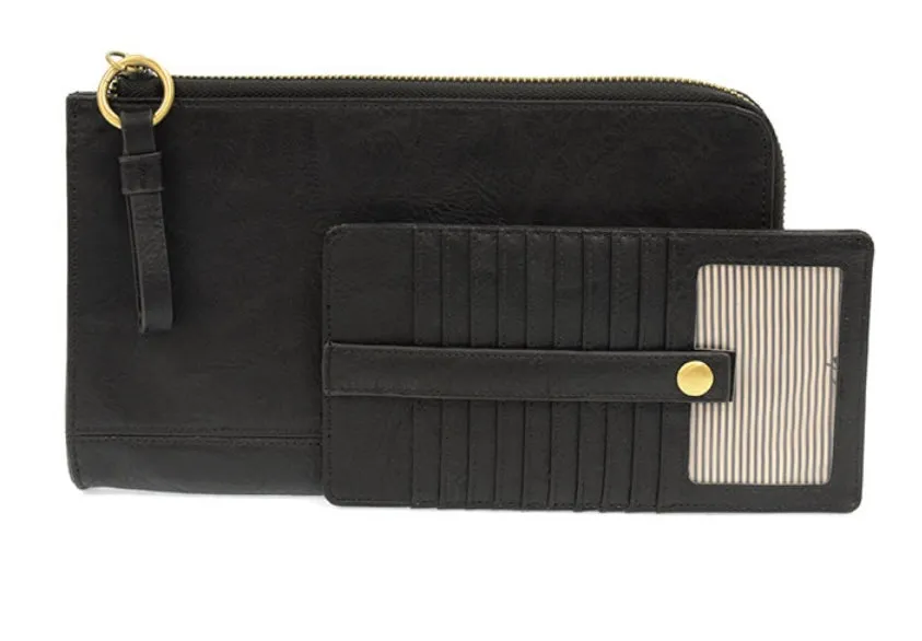 Morgan Convertible Wristlet and Wallet in Black