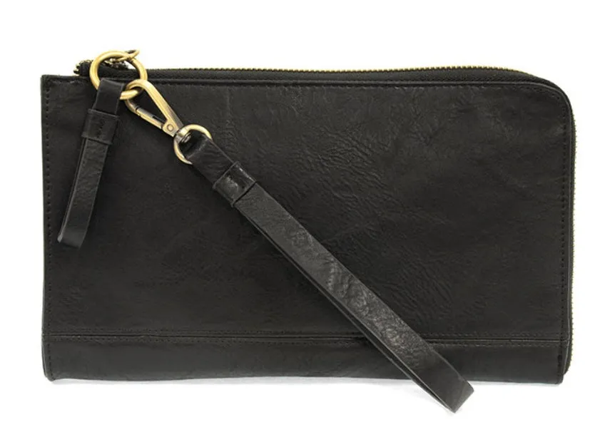 Morgan Convertible Wristlet and Wallet in Black