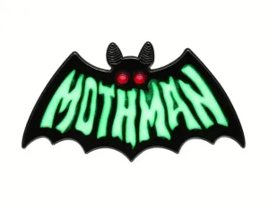 Mothman Glow In The Dark Mothman Enamel Metal Pin Badge Brooch Accessories For Backpack Clothes Coat Mothman Figure