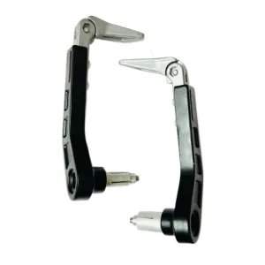 Motorcycle Brake Clutch Levers Protector Guard For Universal Bike All Model Motorcycle Fit (SILVER)