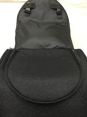 MOTORCYCLE LARGE GREY SISSY TRAVEL BAR BAG NYLON BACK PACK TRAVEL LUGGAGE NEW
