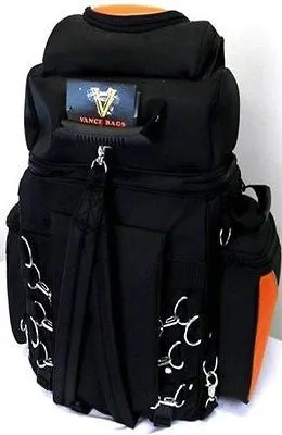 MOTORCYCLE LARGE ORANGE SISSY TRAVEL BAR BAG NYLON BACK PACK TRAVEL LUGGAGE NEW