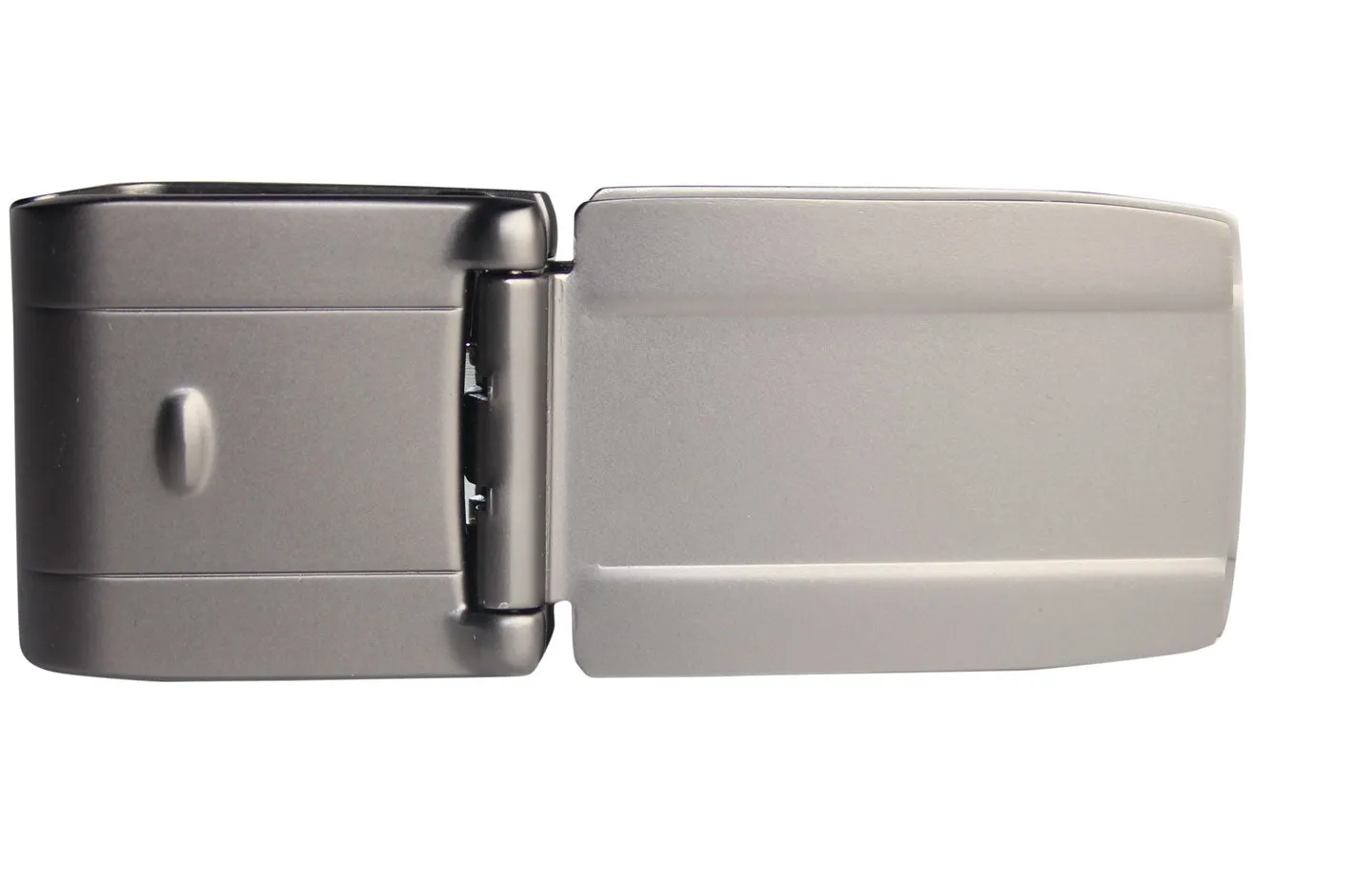 Munich Polished Gunmetal Black MoneyClamp® with Black Crocodile Wallet