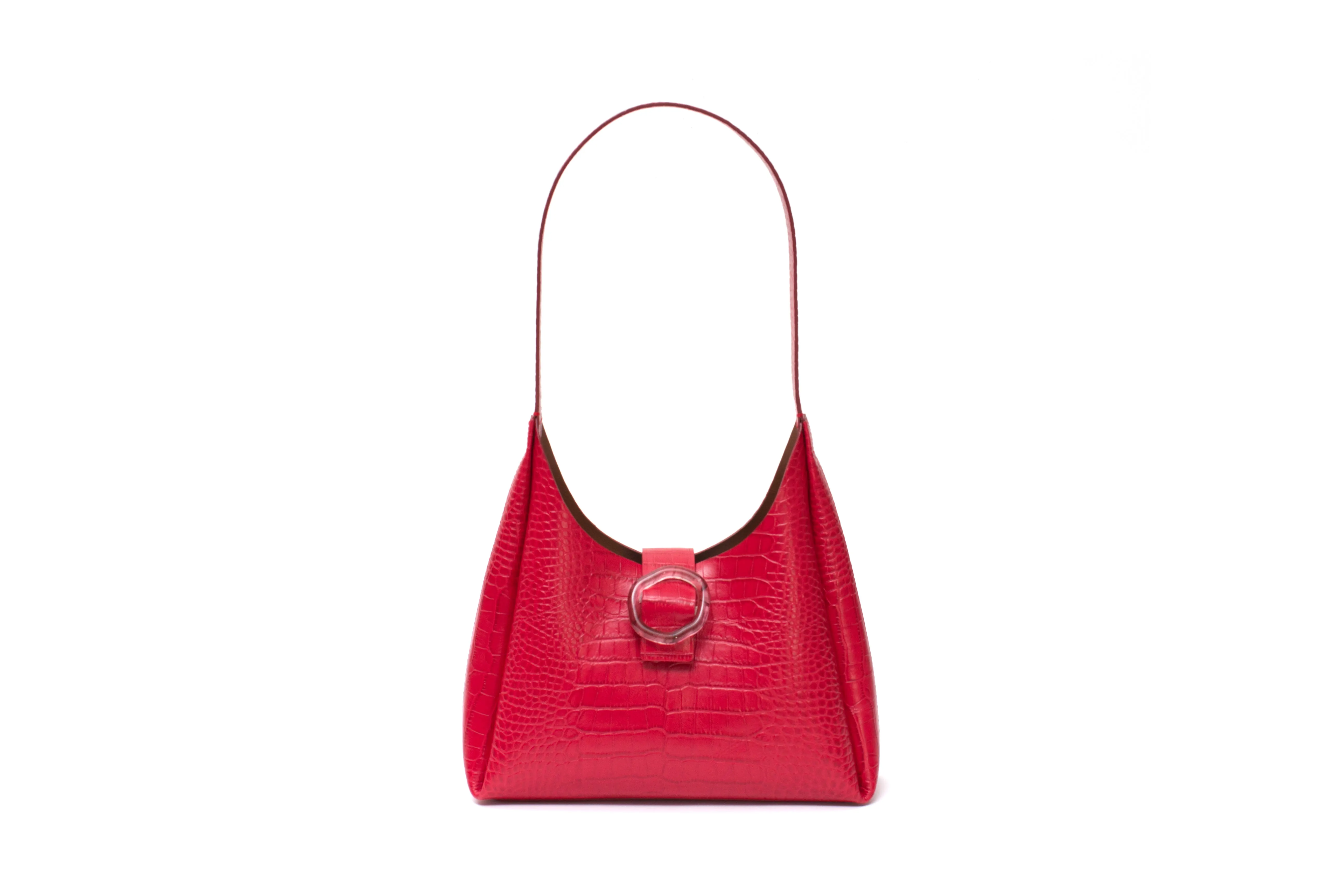 Nº53 Plis Tote - Rouge Croc