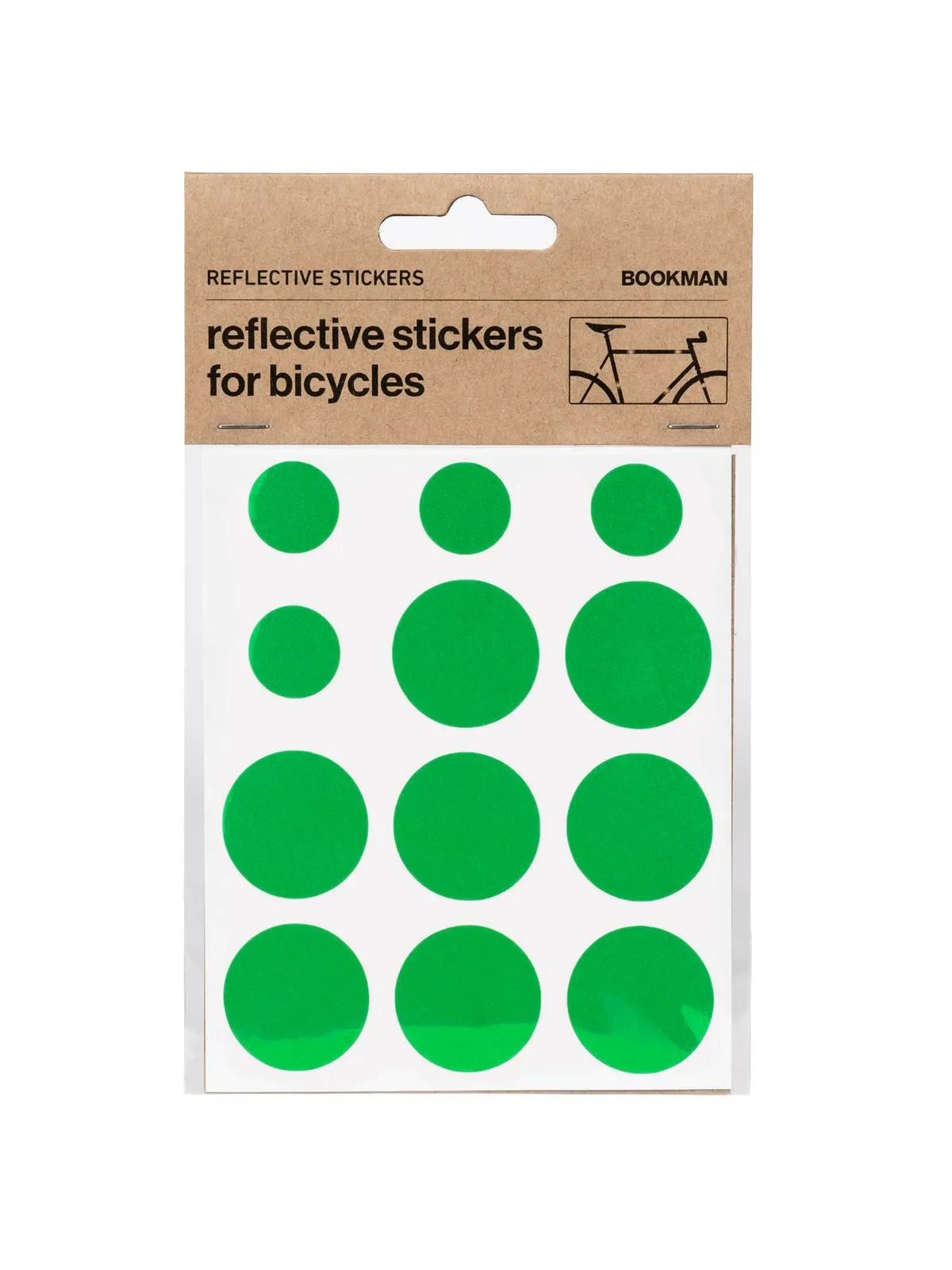 Naklejki odblaskowe BOOKMAN Reflective Stickers zielony