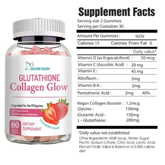 Nature Glow Gluta Collagen Glow 60s