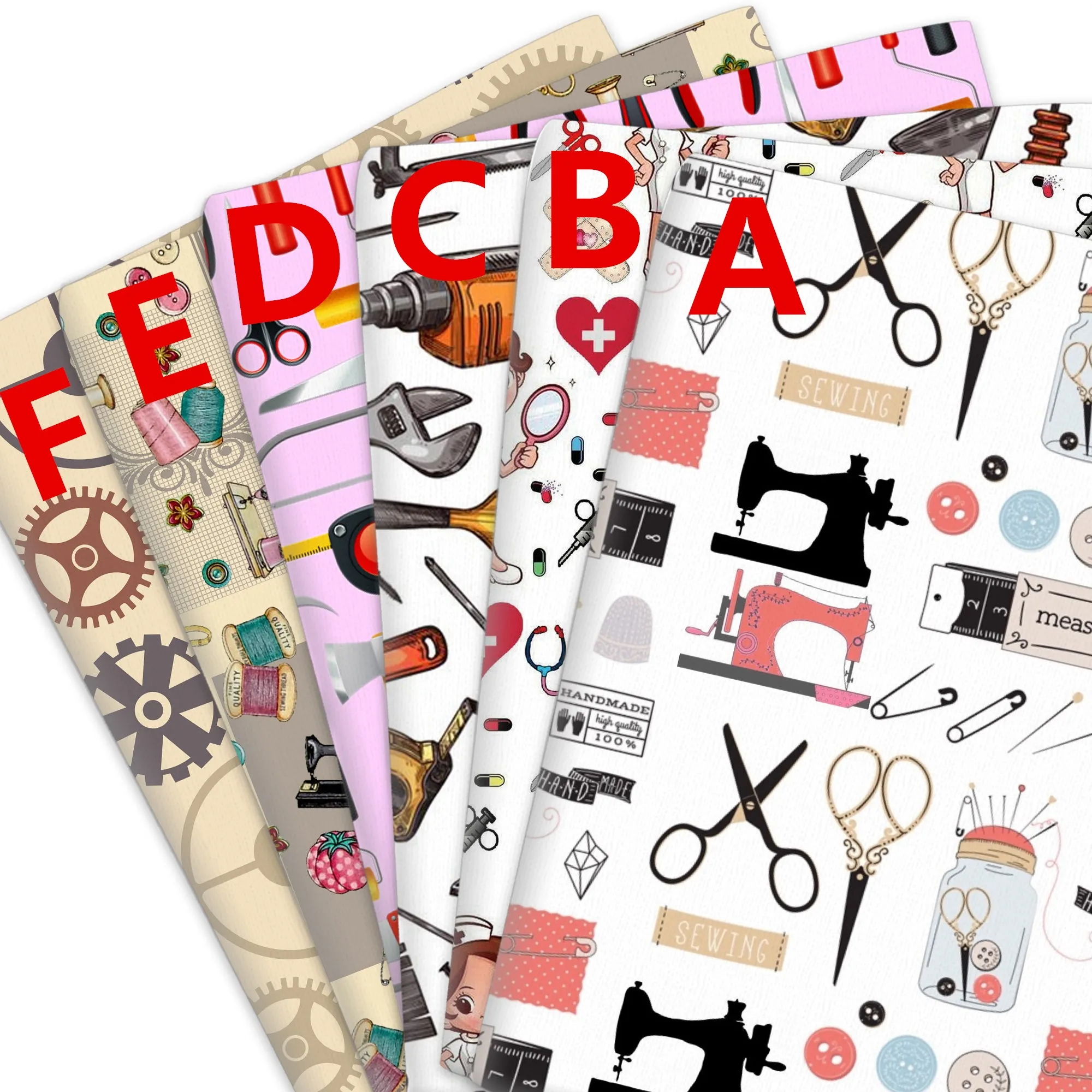 needlework patchwork sewing printed fabric