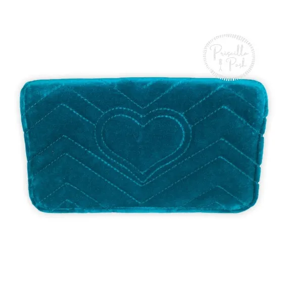 NEW GUCCI Marmont GG Velvet Mini Bag Teal