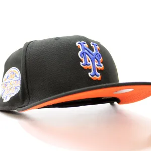 New York Mets 2013 All-Star Game New Era 59Fifty Fitted Hat (Glow in the Dark Black Orange Under Brim)