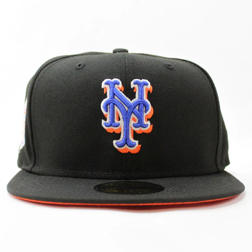 New York Mets 2013 All-Star Game New Era 59Fifty Fitted Hat (Glow in the Dark Black Orange Under Brim)