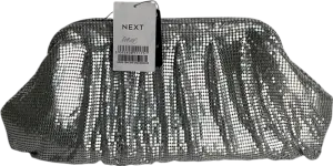 Next Metallic Chainmail Clutch Bag One Size