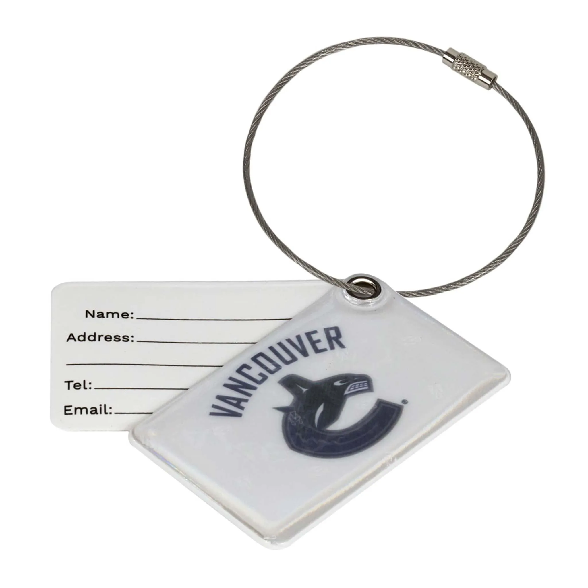 NHL Reflective Luggage Tag - Vancouver Canucks