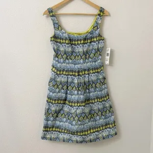 Nine West Dress Size 2 Sleeveless Fit &amp; Flare Ikat Pockets New With Tags