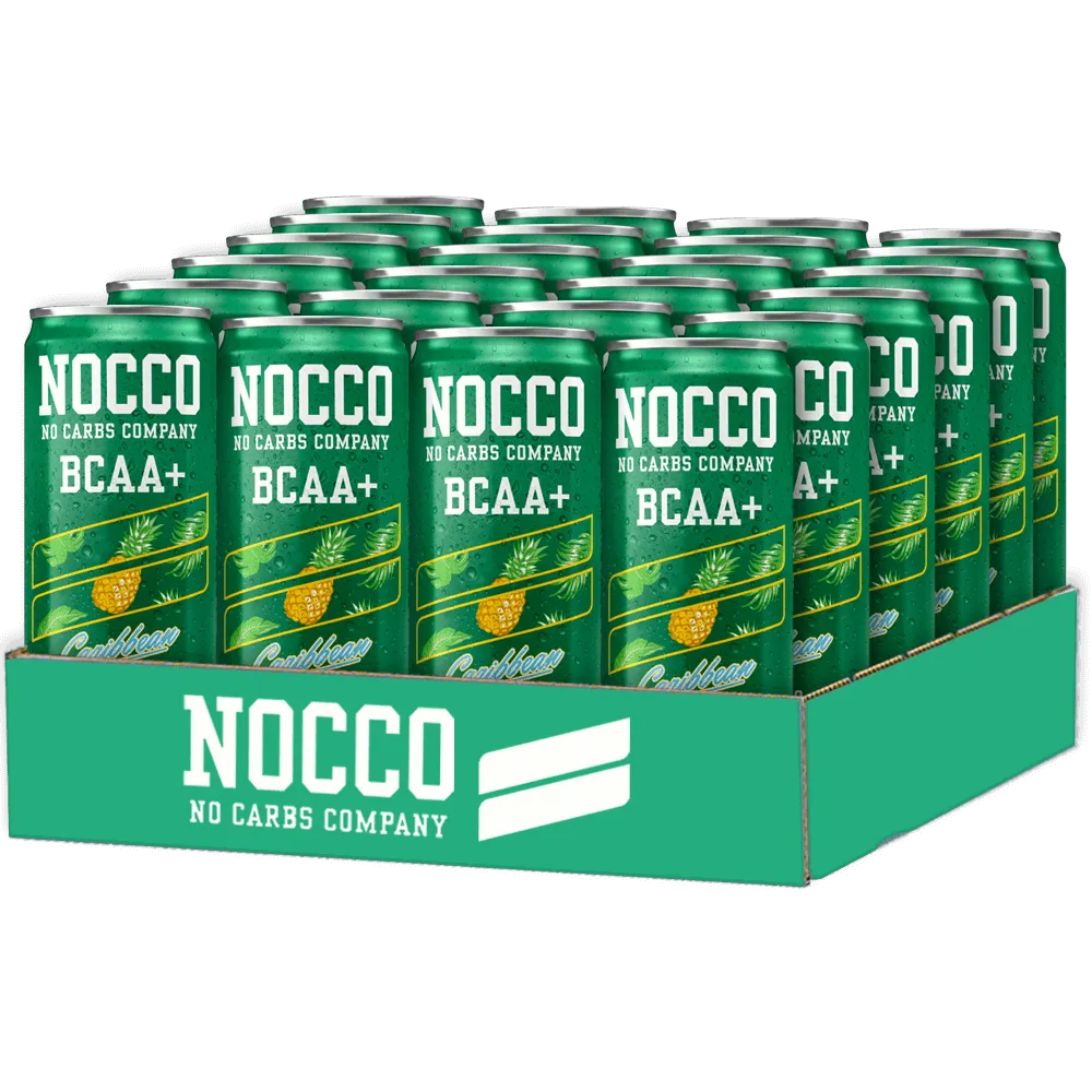 NOCCO BCAA  Koffeinfri Caribbean - 24x330ml. (inkl. SE pant)