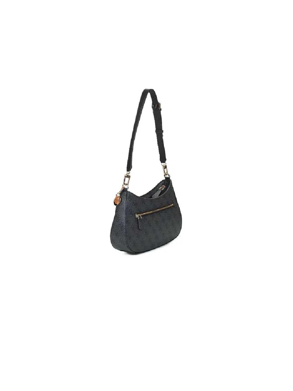 Noelle Top Zip Shoulder Bag - Coal Logo