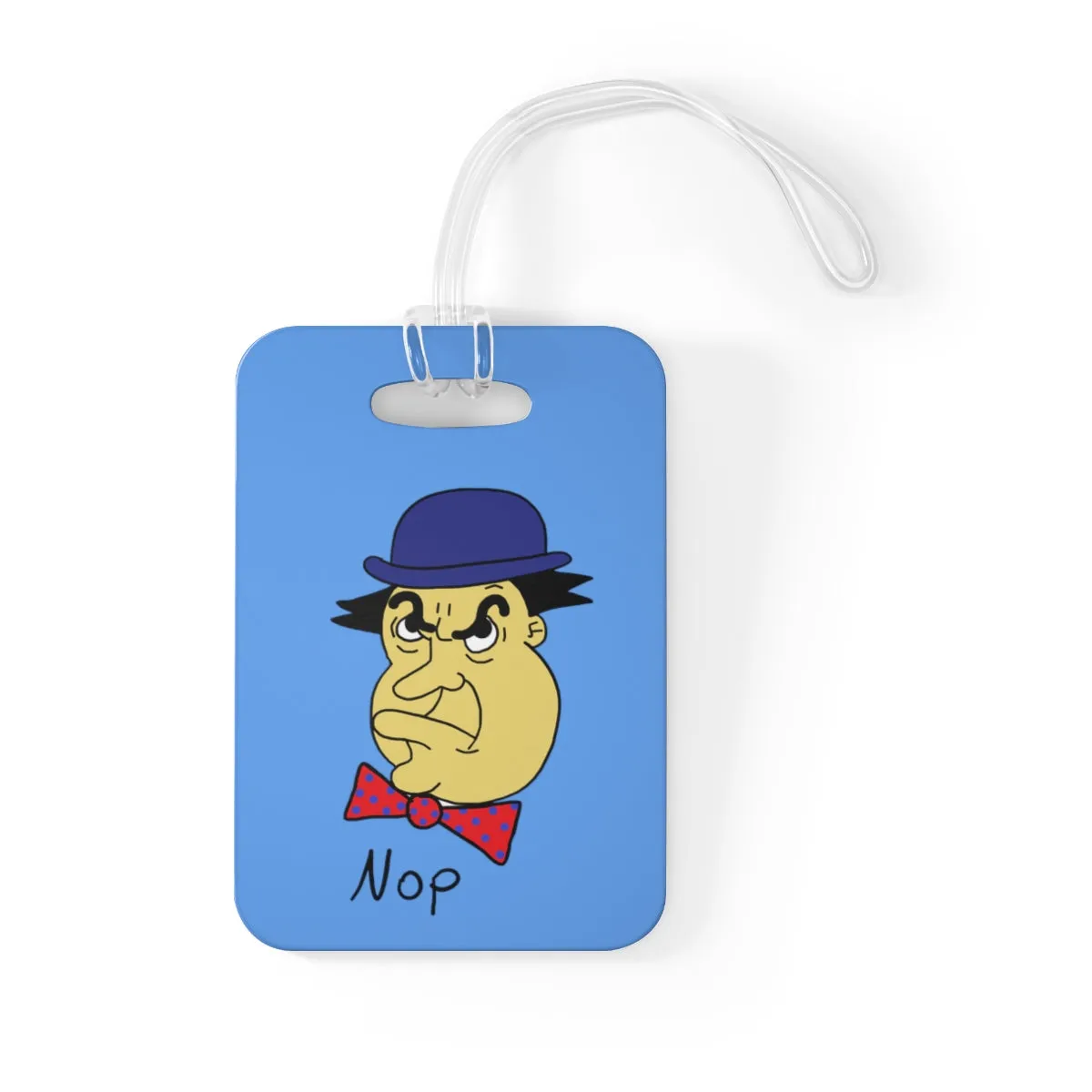 Nop light blue Bag Tag