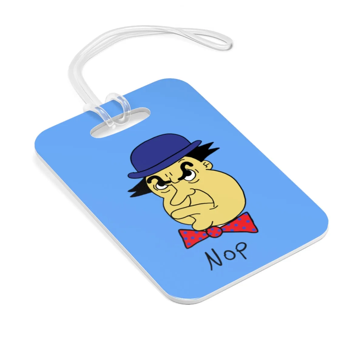 Nop light blue Bag Tag