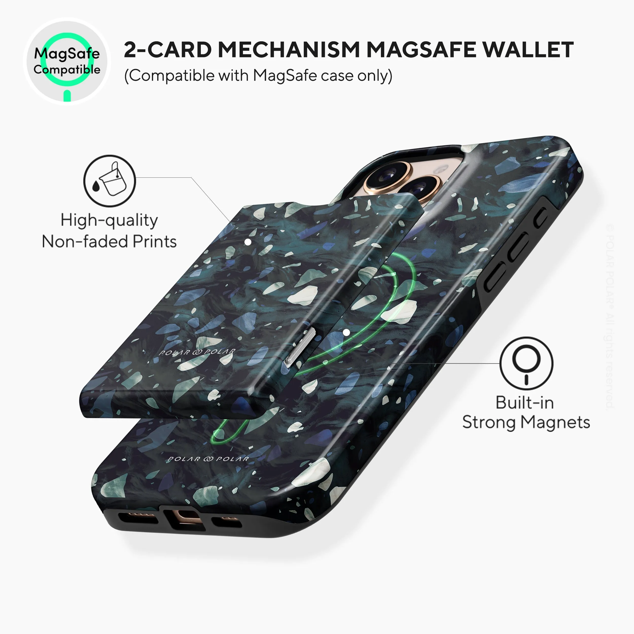 Nordic Terrazzo Gem MagSafe Wallet