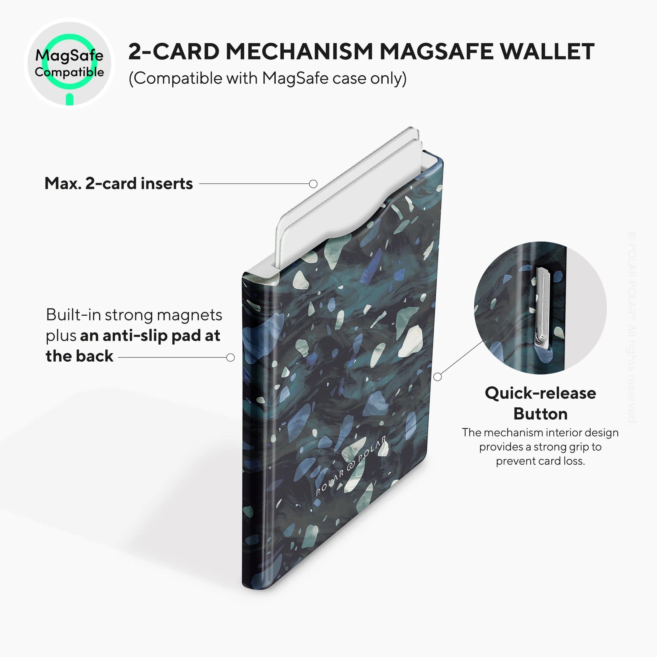 Nordic Terrazzo Gem MagSafe Wallet