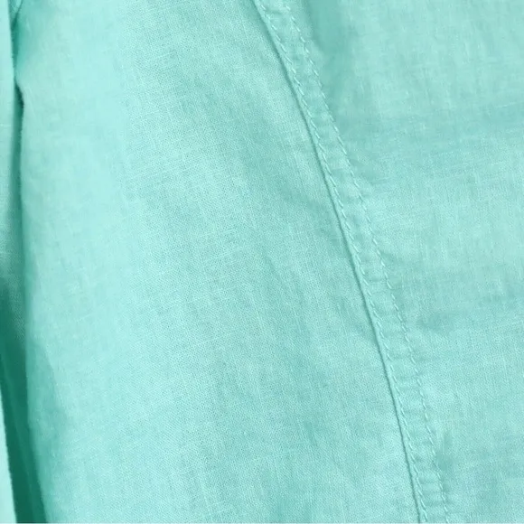 Northern Reflections linen cotton blazer jacket M medium mint green sea foam
