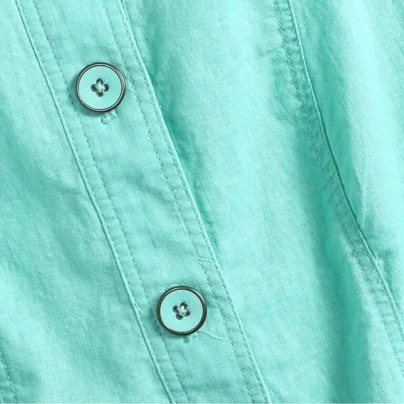 Northern Reflections linen cotton blazer jacket M medium mint green sea foam