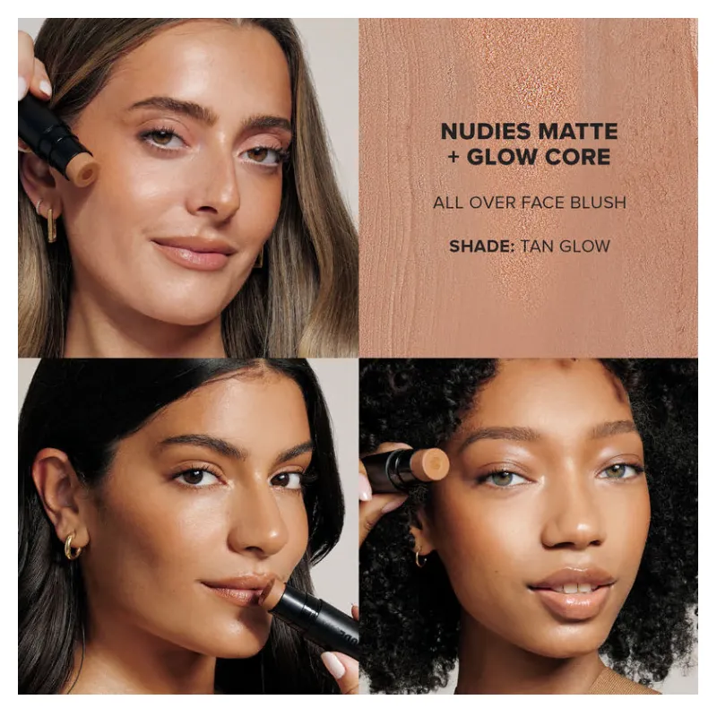 Nudestix Nudies Matte   Glow Core All Over Face Blush Color - Tan Glow