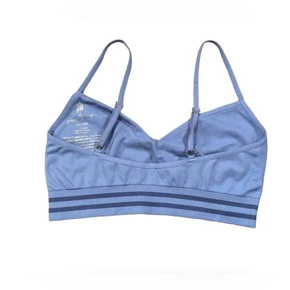 NWOT Free People Varsity 3 Stripe Bralette