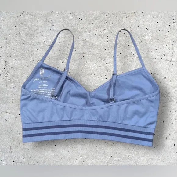 NWOT Free People Varsity 3 Stripe Bralette