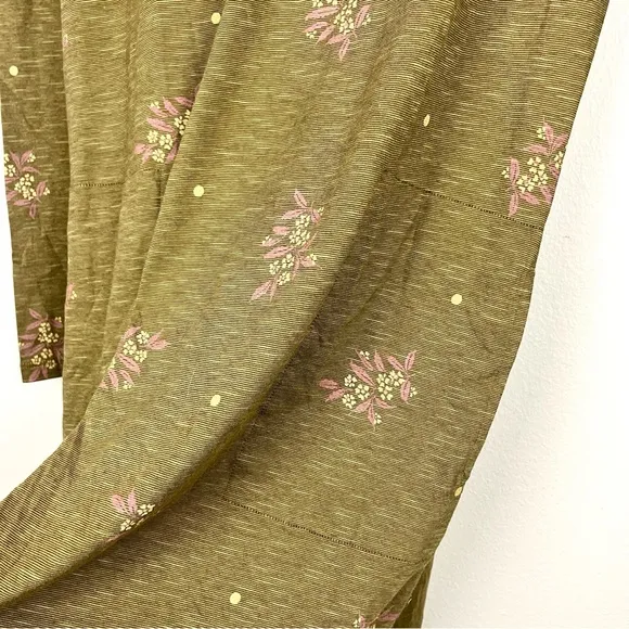 NWT Toad &amp; Co Windmere II Long Sleeve Shift Dress Green Fir Spray Floral Print