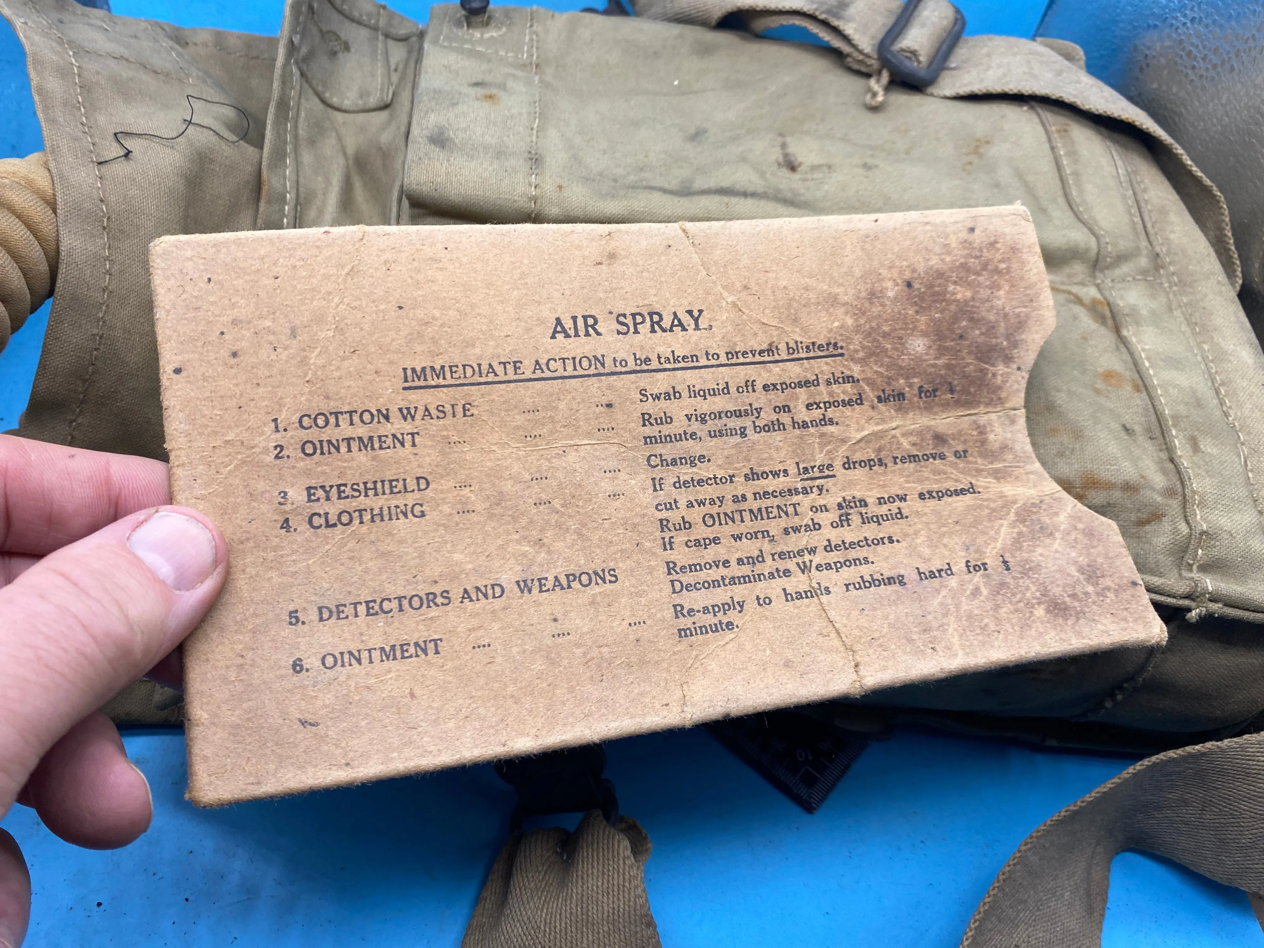 Original WW2 Dated British Army Long-Hose Gas Mask in 1941 Dated Bag