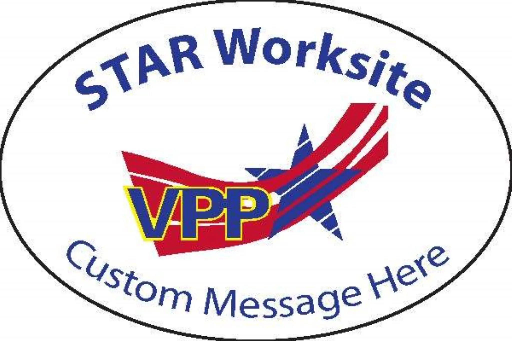 Oval Hard Hat Decal Full Color - #400387